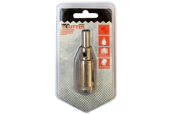 Коронка алмазная Eco по стеклу и керамограниту 22 мм RITTER PS22305221