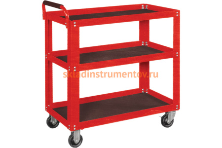 Открытая тележка МАСТАК 3 полки красная 520-33720