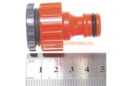 Штуцер для шланга (1/2"; 3/4") QUATTRO ELEMENTI 645-945