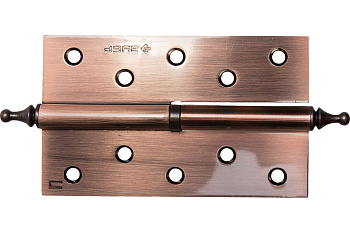 Дверная разъемная петля Зубр Эксперт 1 подшипник цвет старая медь AC правая с крепежом 125x75x2.5 мм 2 шт. 37605-125-6R