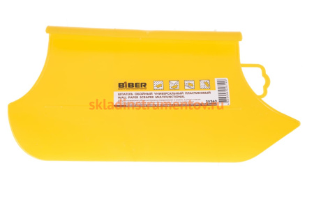Универсальный пластиковый обойный шпатель 300 мм Biber 35262 тов-085739