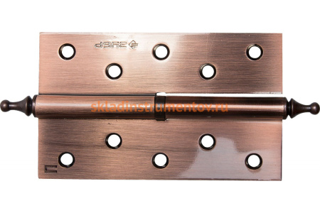 Дверная разъемная петля Зубр Эксперт 1 подшипник цвет старая медь AC правая с крепежом 125x75x2.5 мм 2 шт. 37605-125-6R