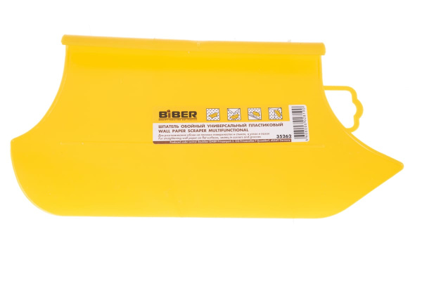 Универсальный пластиковый обойный шпатель 300 мм Biber 35262 тов-085739
