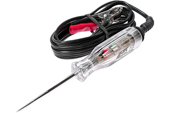 Тестер цепи с диодной индикацией усиленный 6/12/24B, кабель 1.8м JTC-4196