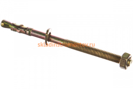 Клиновой анкер Зубр М6 x 95 мм, 100 шт, желтопассивированный 302032-06-095