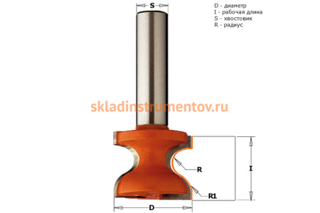 Фреза фасочная (38.1x35 мм; хвостовик 12 мм) CMT 955.805.11
