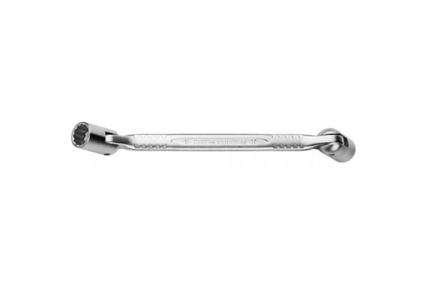 Шарнирный двухсторонний ключ KRAFTOOL Cr-V, 18x19мм 27210-18-19