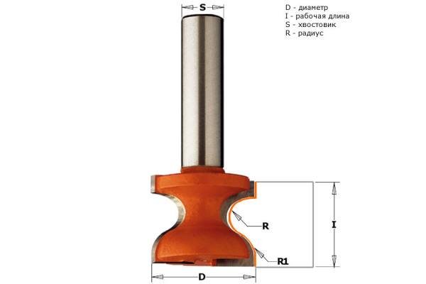 Фреза фасочная (38.1x35 мм; хвостовик 12 мм) CMT 955.805.11