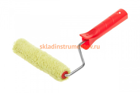 Малярный мини-валик в сборе, бюгель 6мм, 15x100мм Зубр "СИНТЕКС" 03504-10