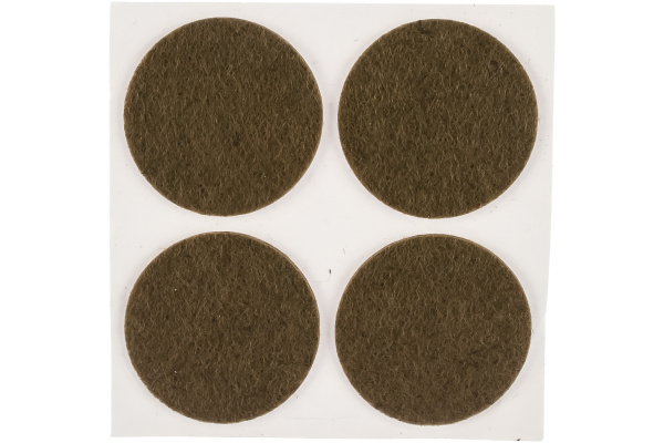 Самоклеящиеся накладки на мебельные ножки Stayer COMFORT фетровые, коричневые, круглые - диаметр 35 мм, 4 шт 40910-35
