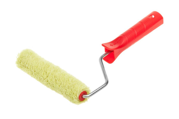 Малярный мини-валик в сборе, бюгель 6мм, 15x100мм Зубр "СИНТЕКС" 03504-10