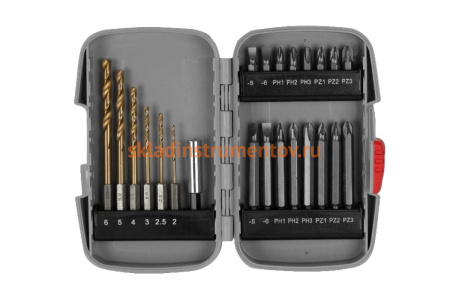 Набор насадок «ЭКСПЕРТ» для шуруповертов 23 предмета Зубр 26056-H23