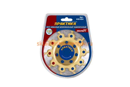 Чашка алмазная шлифовальная Т-тип серия Эксперт (125х22) ПРАКТИКА 030-924