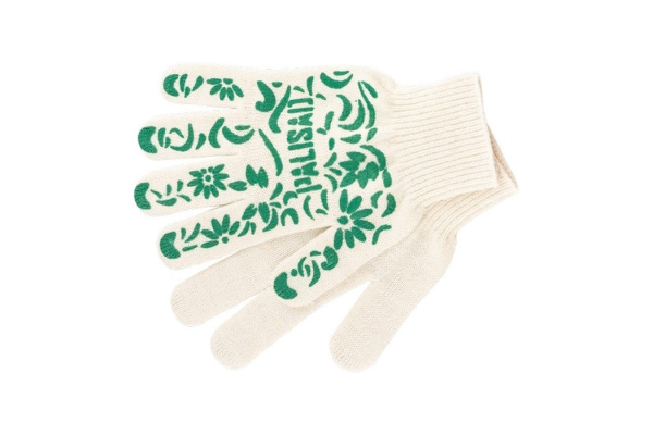 Садовые перчатки СИБРТЕХ Летний сад, зеленые 677718