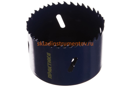 Коронка биметаллическая (68 мм) ПРАКТИКА 036-025