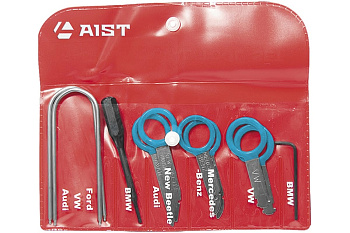 Набор для демонтажа автомагнитол MERCEDES, BMW, FORD, VW, AUDI, 10шт в конверте AIST 00-00009729