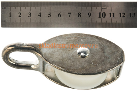 Блок одинарный с пластиковым роликом (2 шт; 12х50 мм; ТФ5) Зубр 4-304585-50