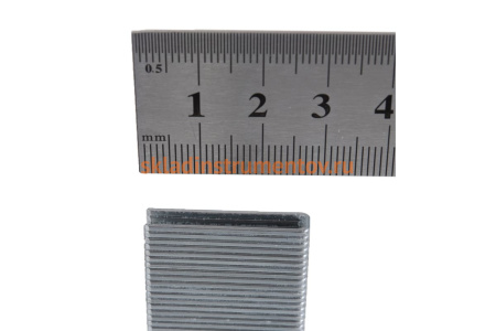 Скобы 18GA (5000 шт; 28 мм; 1.25х1х5.7 мм) для пневматического степлера MATRIX 57661