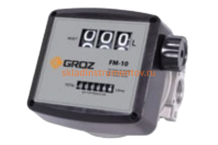 Счетчик механический FM/10/0-1/BSP для дизельного топлива GROZ GR45640 Счетчик механический FM/10/0-1/BSP для дизельного топлива GROZ GR45640