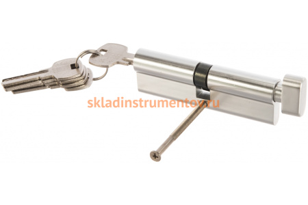 Цилиндровый механизм с вертушкой AJAX AX202/100 mm 45+10+45 CP хром 5 кл. 40219