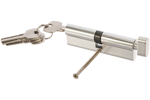 Цилиндровый механизм с вертушкой AJAX AX202/100 mm 45+10+45 CP хром 5 кл. 40219