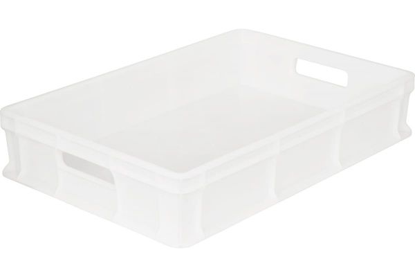 Морозостойкий сплошной ящик с ручками Тара.ру 600х400х120 мм, белый 16394