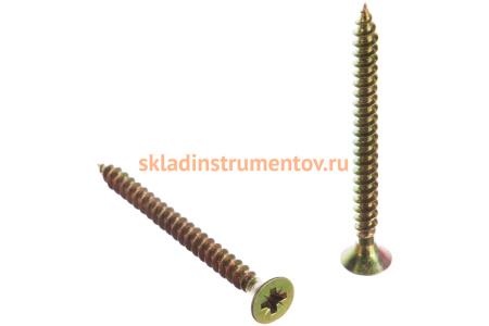 Универсальные саморезы СУ-Ж ЗУБР, 70 х 6.0 мм, 10 шт, желтый цинк 300396-60-070