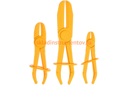 Набор зажимов для резиновых шлангов 3 шт ЭВРИКА ER-86224