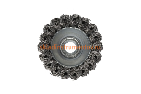 Щетка чашечная со жгутовой стальной проволокой Мастер 022 (75 мм М14) Профоснастка 20102002