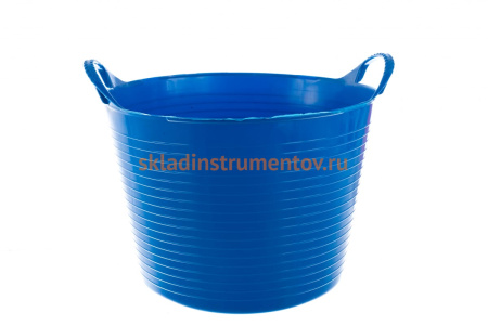 Гибкое сверхпрочное ведро СИБРТЕХ 40л, синее 67508