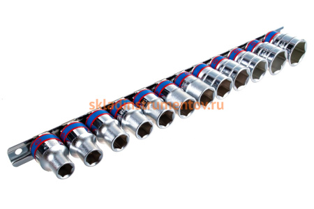 Набор шестигранных торцевых головок 1/2", 10-24мм, 12шт KING TONY 4312MR8