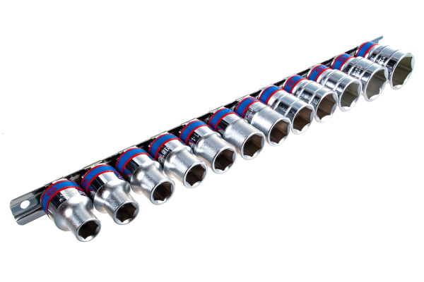 Набор шестигранных торцевых головок 1/2", 10-24мм, 12шт KING TONY 4312MR8