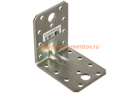 Крепежный усиленный уголок ЗУБР УКУ-2.5 55х70х70 х 2.5мм 31011-70