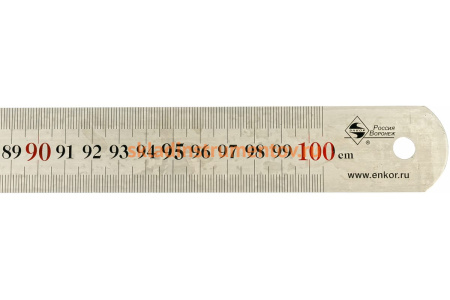 Металлическая линейка Энкор, 1000мм 6726