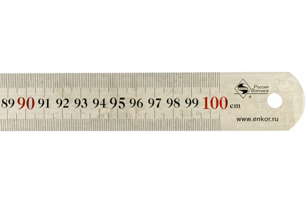 Металлическая линейка Энкор, 1000мм 6726