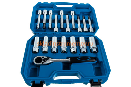 Набор инструмента для разбора стоек с проходной трещоткой, 18 предметов AV Steel AV-922058