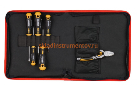 Набор отверток Felo Ergonic SL, PH, PZ с бокорезами 160 мм, в сумке 40090604