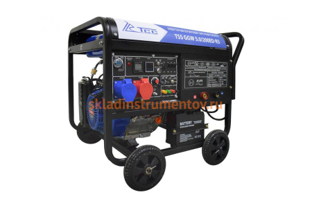 Инверторный бензиновый сварочный генератор ТСС GGW 5.0/200ED-R3 026494