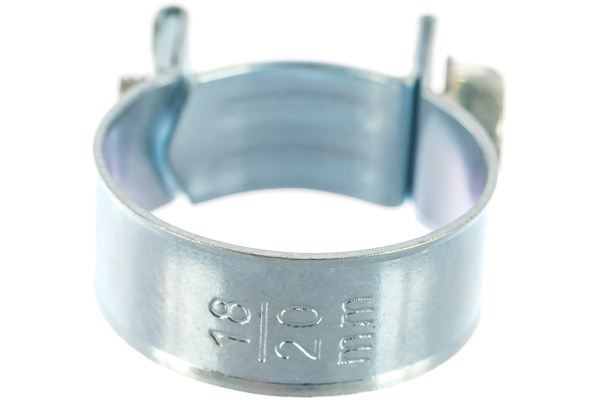 Металлические хомуты СИБРТЕХ, MINI 18-20мм, ширина 9мм, винтовой, W1, 2шт 47507