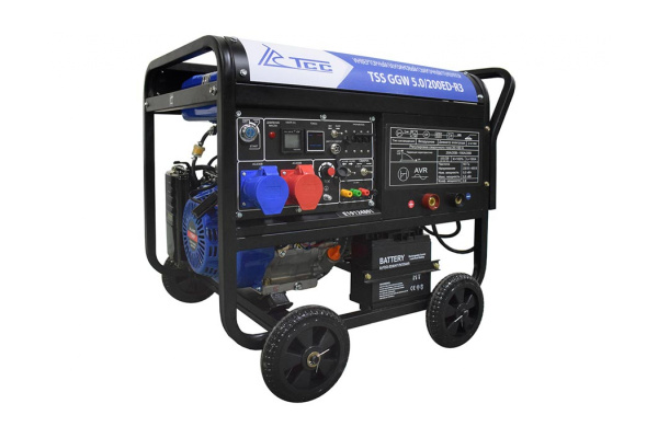 Инверторный бензиновый сварочный генератор ТСС GGW 5.0/200ED-R3 026494