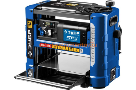 Рейсмусовый станок Зубр ширина строгания 330 мм, толщина заготовки до 150 мм, 2 ножа, РС-330