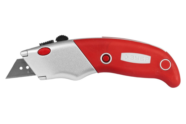 Нож ЗУБР Эксперт А24, универсальный, с автостопом, профессионал 0923_z02