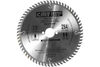 Диск пильный по дереву (210х30х2,8/1,8 мм; Z64) CMT 292.210.64M