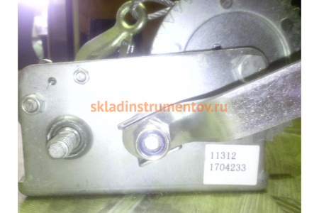 Ручная барабанная лебедка TOR ЛН-2500 (LHW) г/п 1,0 т, длина троса 10 м 11312