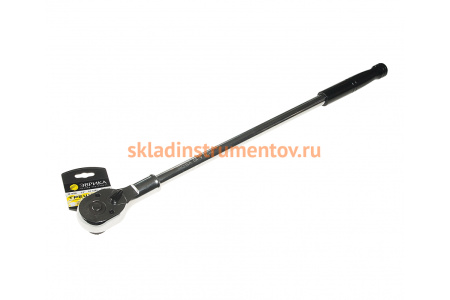 Трещотка с прямой металлической ручкой ЭВРИКА 3/4 24-зубцовая 760мм ER-13760