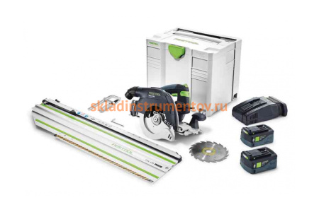 Аккумуляторная дисковая пила FESTOOL HKC 55 Li 5.2 EBI-SET SCA-FSK 420 575735