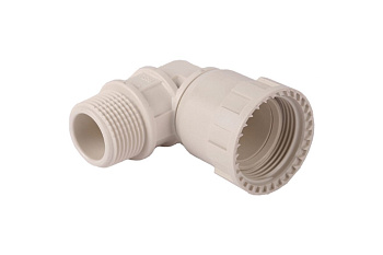 Переходник угловой "ШиреФит" (32 мм; 1") для трубопровода Зубр 51485-32-1