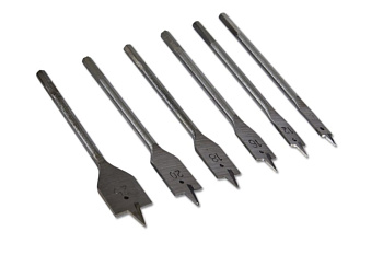 Сверла по дереву перовые 10,12,16,18,20,25 мм, 6 шт. SANTOOL 031960