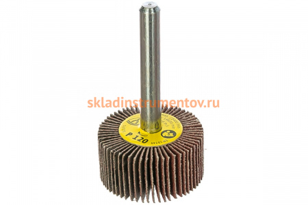 Круг шлифовальный лепестковый на шпильке (30х15 мм; 6 мм; Р120) KLINGSPOR 12847