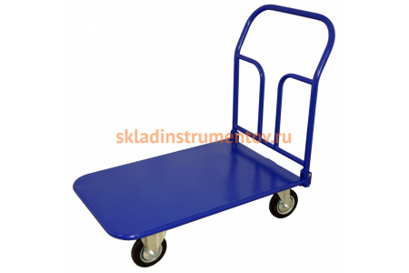 Тележка RUSKLAD платформенная со складной ручкой (система складывания ручки - педаль) ТПСР 1 М П (500x800) d125мм Тележка RUSKLAD платформенная со складной ручкой (система складывания ручки - педаль) ТПСР 1 М П (500x800) d125мм
